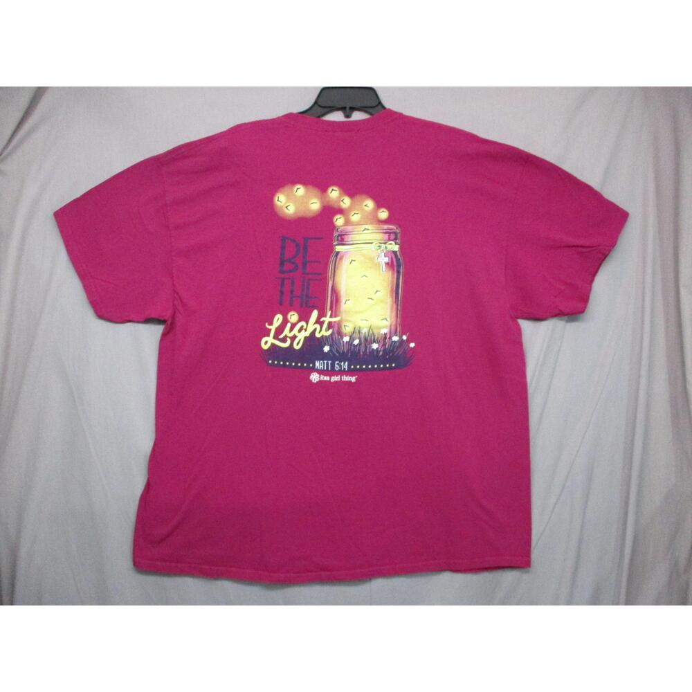 Its A Girl Thing Pink Graphic Trendy Casual T-shirt‎ Womens Size 2XL